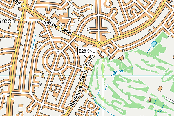 B28 9NU map - OS VectorMap District (Ordnance Survey)