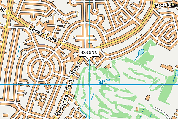 B28 9NX map - OS VectorMap District (Ordnance Survey)