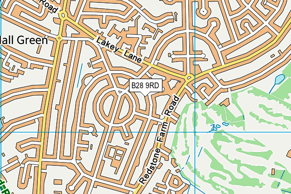B28 9RD map - OS VectorMap District (Ordnance Survey)