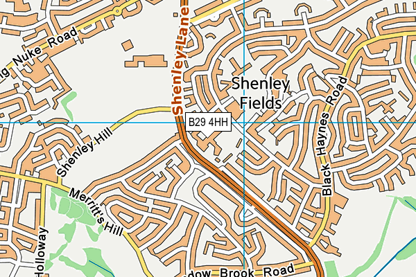 B29 4HH map - OS VectorMap District (Ordnance Survey)