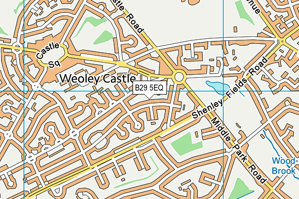 B29 5EQ map - OS VectorMap District (Ordnance Survey)