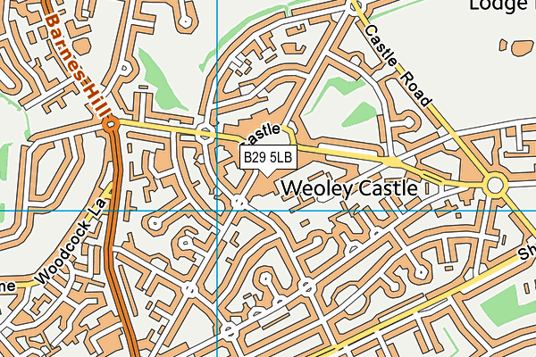 Edith Cadbury Nursery School map (B29 5LB) - OS VectorMap District (Ordnance Survey)