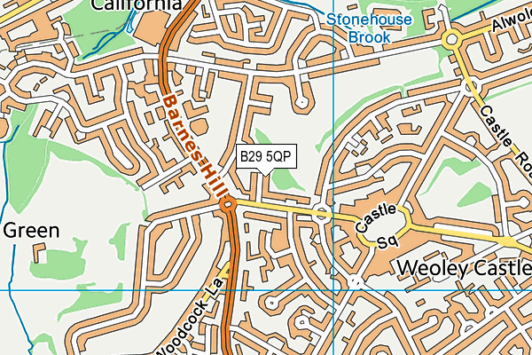 B29 5QP map - OS VectorMap District (Ordnance Survey)