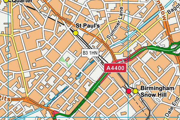 B3 1HN map - OS VectorMap District (Ordnance Survey)