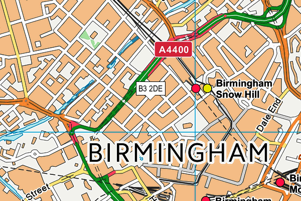 B3 2DE map - OS VectorMap District (Ordnance Survey)