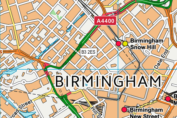 B3 2ES map - OS VectorMap District (Ordnance Survey)