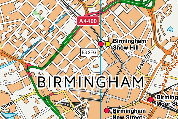 B3 2FG map - OS VectorMap District (Ordnance Survey)