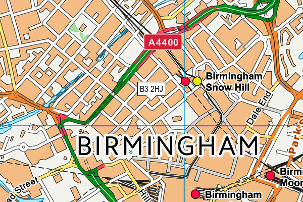 B3 2HJ map - OS VectorMap District (Ordnance Survey)