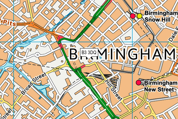 B3 3DQ map - OS VectorMap District (Ordnance Survey)