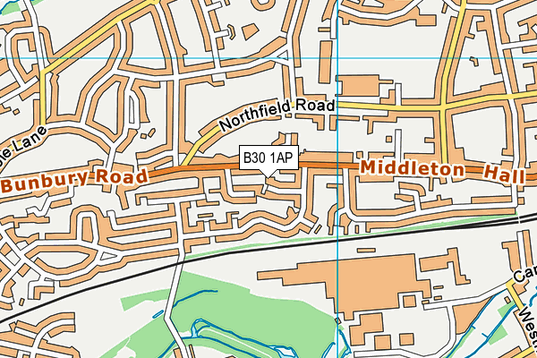 B30 1AP map - OS VectorMap District (Ordnance Survey)