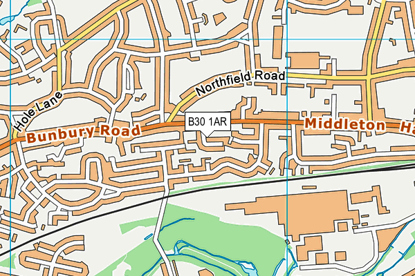 B30 1AR map - OS VectorMap District (Ordnance Survey)