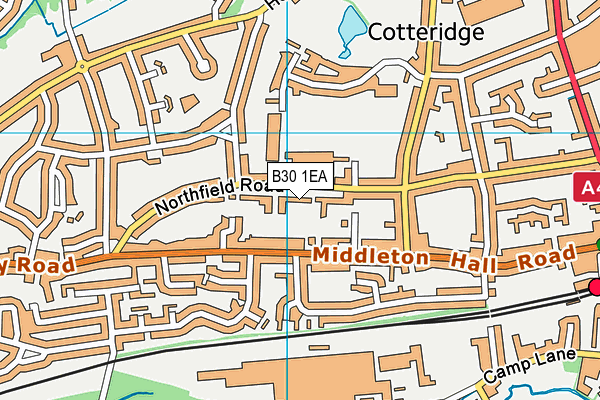 B30 1EA map - OS VectorMap District (Ordnance Survey)