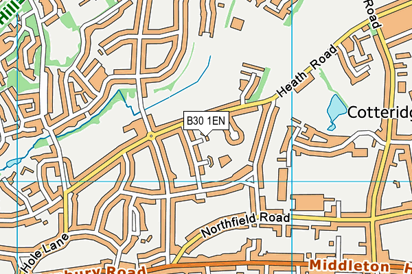 B30 1EN map - OS VectorMap District (Ordnance Survey)