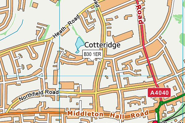 B30 1ER map - OS VectorMap District (Ordnance Survey)