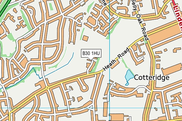 B30 1HU map - OS VectorMap District (Ordnance Survey)