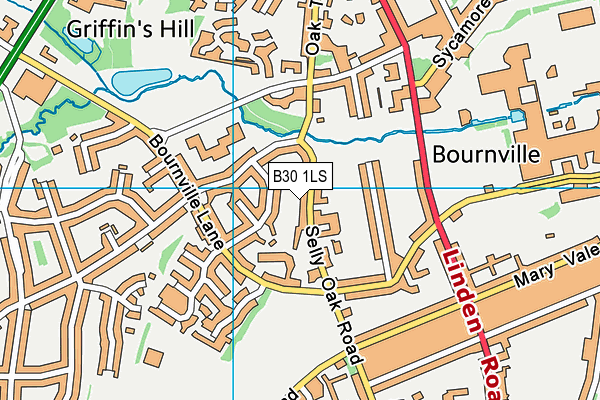 B30 1LS map - OS VectorMap District (Ordnance Survey)