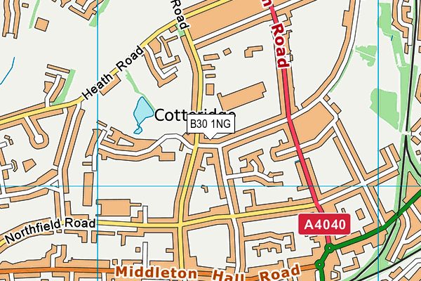 B30 1NG map - OS VectorMap District (Ordnance Survey)