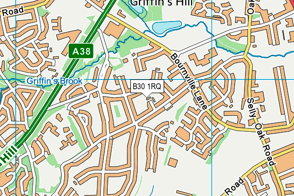 B30 1RQ map - OS VectorMap District (Ordnance Survey)