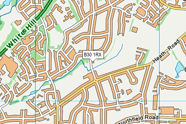 B30 1RX map - OS VectorMap District (Ordnance Survey)