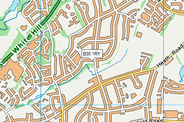 B30 1RY map - OS VectorMap District (Ordnance Survey)