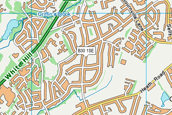 B30 1SE map - OS VectorMap District (Ordnance Survey)