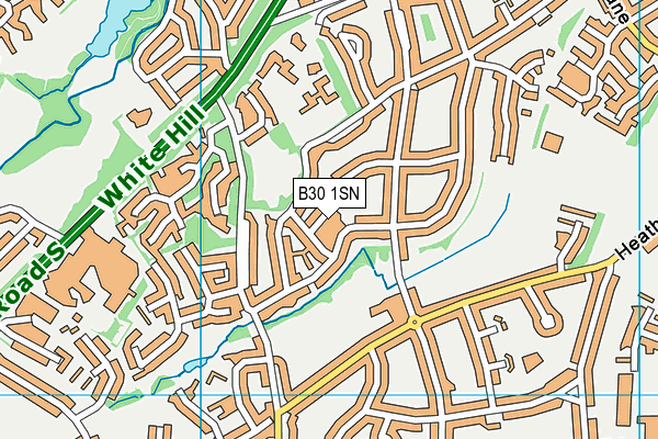 B30 1SN map - OS VectorMap District (Ordnance Survey)