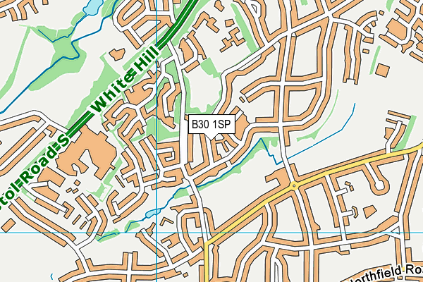 B30 1SP map - OS VectorMap District (Ordnance Survey)