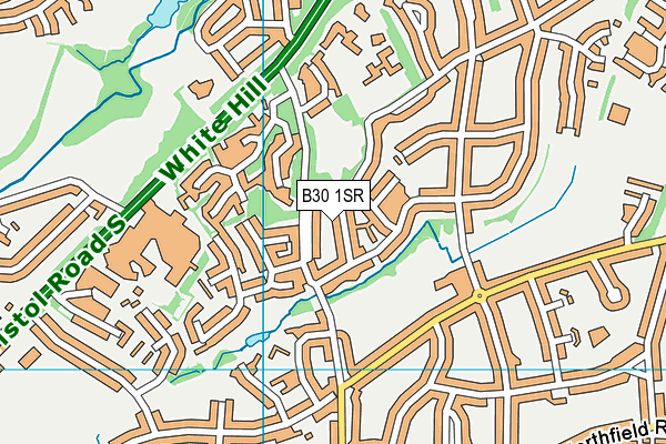 B30 1SR map - OS VectorMap District (Ordnance Survey)