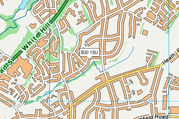 B30 1SU map - OS VectorMap District (Ordnance Survey)
