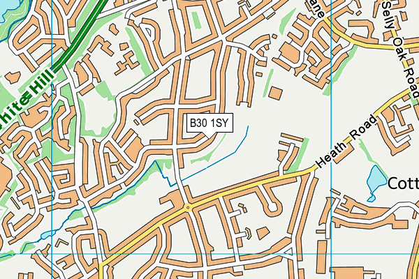 B30 1SY map - OS VectorMap District (Ordnance Survey)