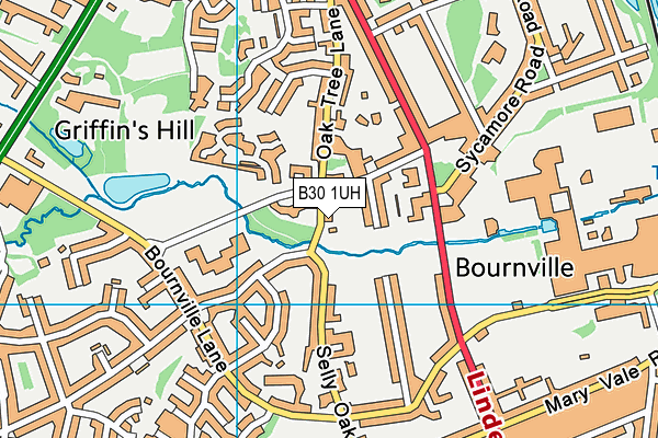 B30 1UH map - OS VectorMap District (Ordnance Survey)