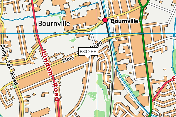 B30 2HH map - OS VectorMap District (Ordnance Survey)