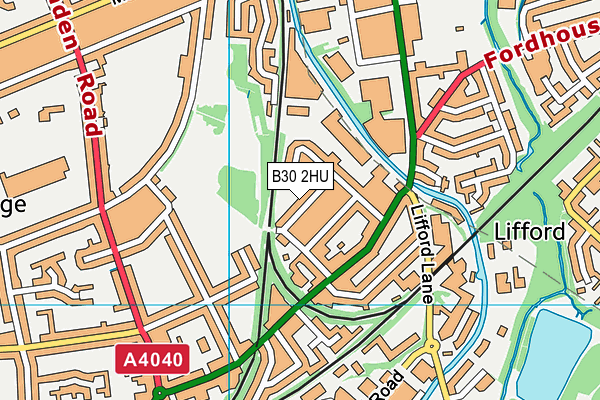 B30 2HU map - OS VectorMap District (Ordnance Survey)