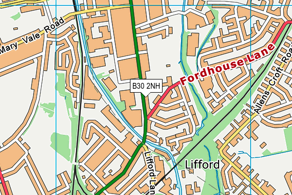 B30 2NH map - OS VectorMap District (Ordnance Survey)