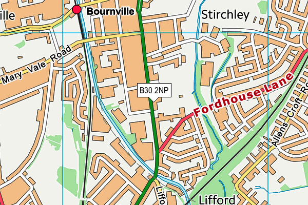 B30 2NP map - OS VectorMap District (Ordnance Survey)