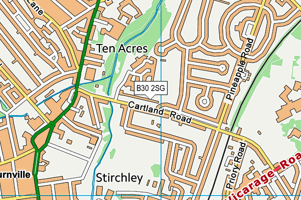 B30 2SG map - OS VectorMap District (Ordnance Survey)