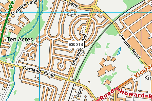 B30 2TB map - OS VectorMap District (Ordnance Survey)