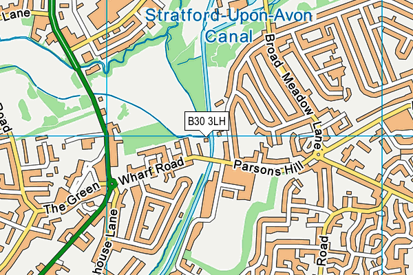 B30 3LH map - OS VectorMap District (Ordnance Survey)