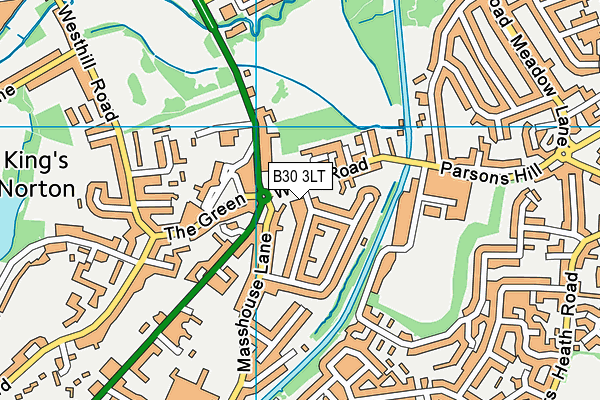 B30 3LT map - OS VectorMap District (Ordnance Survey)