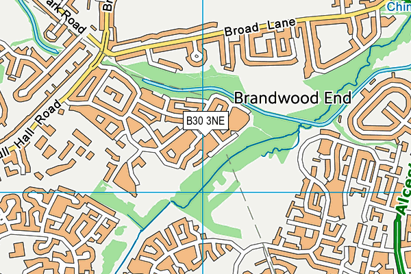 B30 3NE map - OS VectorMap District (Ordnance Survey)