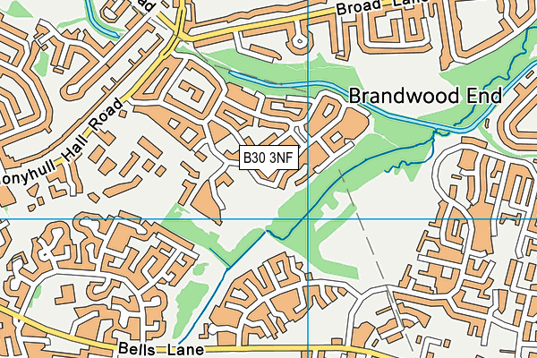 B30 3NF map - OS VectorMap District (Ordnance Survey)