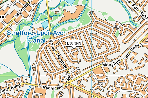 B30 3NN map - OS VectorMap District (Ordnance Survey)