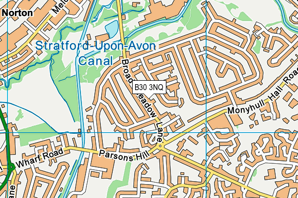 B30 3NQ map - OS VectorMap District (Ordnance Survey)