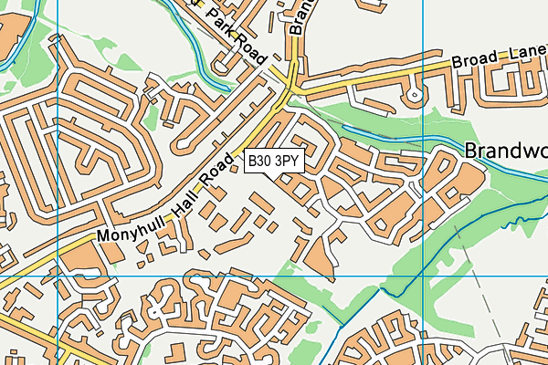 B30 3PY map - OS VectorMap District (Ordnance Survey)