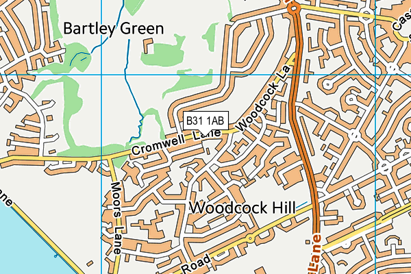 B31 1AB map - OS VectorMap District (Ordnance Survey)