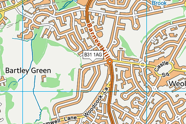 B31 1AG map - OS VectorMap District (Ordnance Survey)