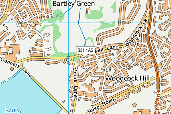 B31 1AS map - OS VectorMap District (Ordnance Survey)