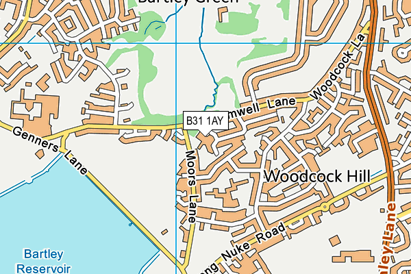 B31 1AY map - OS VectorMap District (Ordnance Survey)