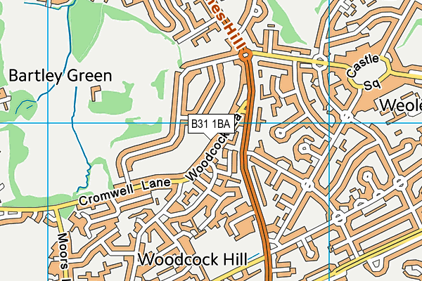 B31 1BA map - OS VectorMap District (Ordnance Survey)