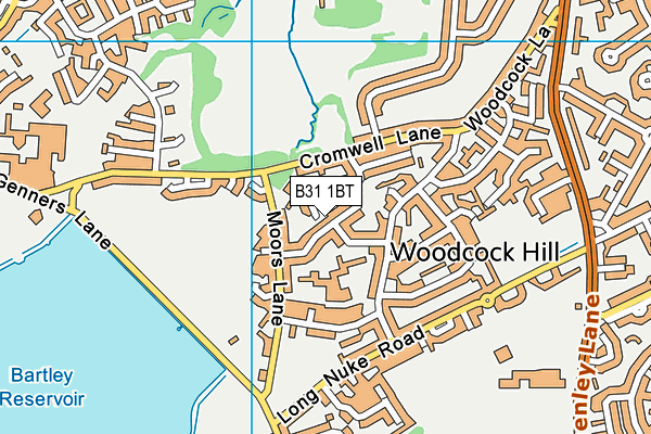 B31 1BT map - OS VectorMap District (Ordnance Survey)